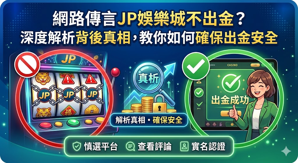 網路傳言JP娛樂城不出金？深度解析背後真相，教你如何確保出金安全