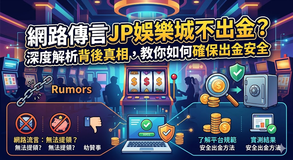 網路傳言JP娛樂城不出金？深度解析背後真相，教你如何確保出金安全